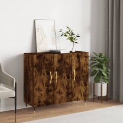 Sonata H Сайдборд, опушен дъб, 90x34x80 см, инженерно дърво - Corpuri, vitrine, biblioteci modulare