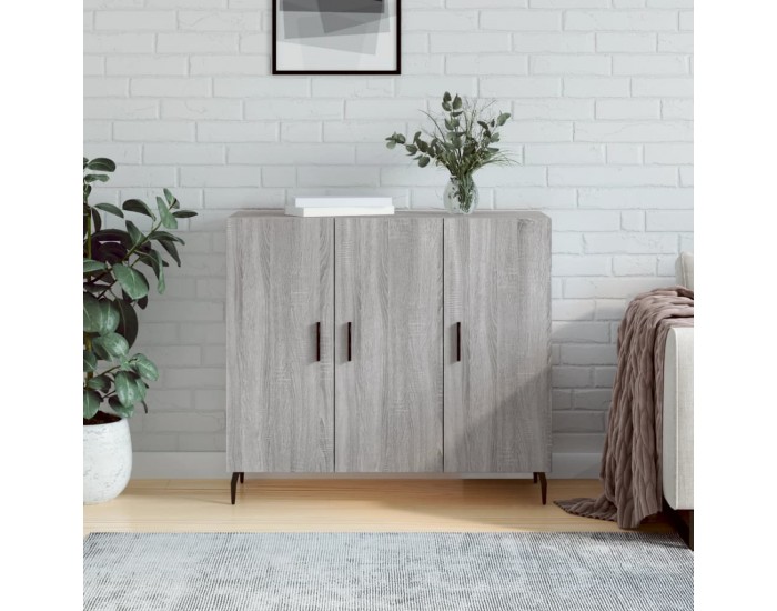 Sonata H Сайдборд, Сив сонома, 90x34x80 см, инженерно дърво