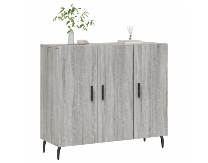 Sonata H Сайдборд, Сив сонома, 90x34x80 см, инженерно дърво