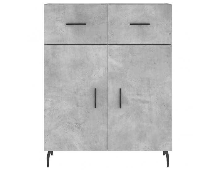 Sonata H Сайдборд, бетонно сив, 69,5x34x90 см, инженерно дърво