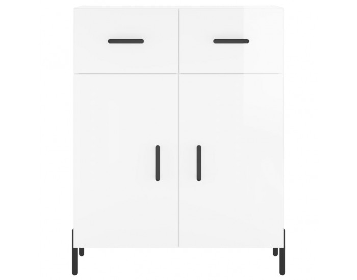 Sonata Dulap, alb extralucios, 69,5x34x90 cm, lemn compozit