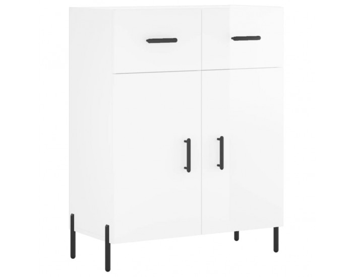Sonata Dulap, alb extralucios, 69,5x34x90 cm, lemn compozit