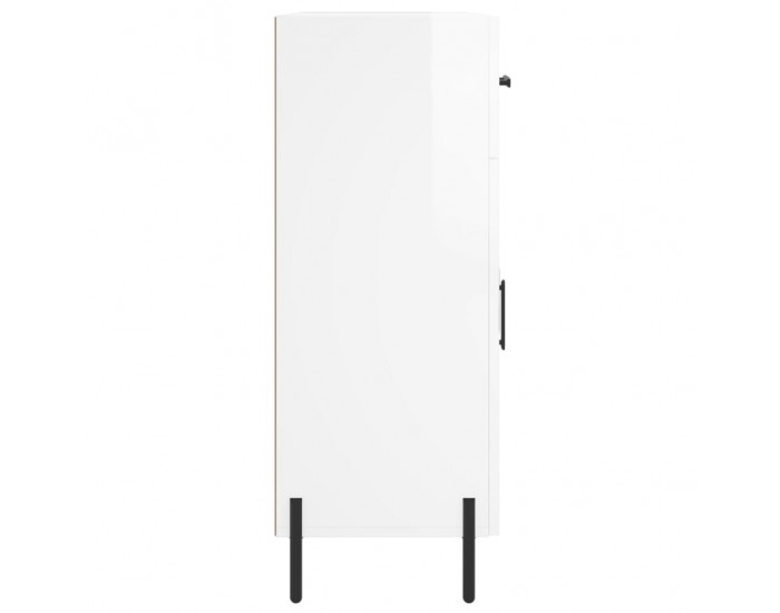 Sonata Dulap, alb extralucios, 69,5x34x90 cm, lemn compozit