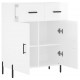 Sonata Dulap, alb extralucios, 69,5x34x90 cm, lemn compozit