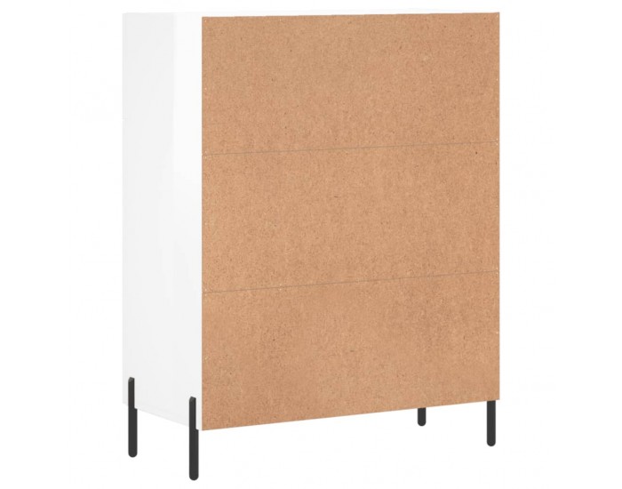 Sonata Dulap, alb extralucios, 69,5x34x90 cm, lemn compozit