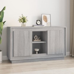 Sonata H Сайдборд, сив сонома, 102x35x60 см, инженерно дърво - Corpuri, vitrine, biblioteci modulare