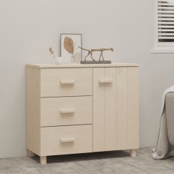 Sonata H Сайдборд HAMAR, меденокафяво, 90x40x80 см, борово дърво масив - Corpuri, vitrine, biblioteci modulare
