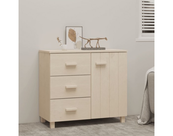 Sonata H Сайдборд HAMAR, меденокафяво, 90x40x80 см, борово дърво масив