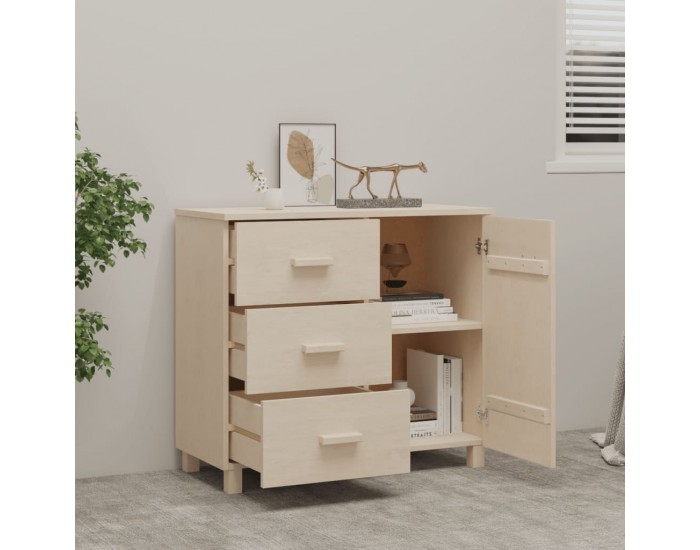 Sonata H Сайдборд HAMAR, меденокафяво, 90x40x80 см, борово дърво масив
