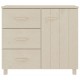 Sonata H Сайдборд HAMAR, меденокафяво, 90x40x80 см, борово дърво масив