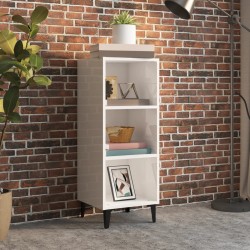 Sonata H Сайдборд, бял гланц, 34,5x32,5x90 см, инженерно дърво - Corpuri, vitrine, biblioteci modulare