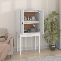 Sonata H Висок шкаф, бял, 60x40x120 см, борово дърво масив - Corpuri, vitrine, biblioteci modulare