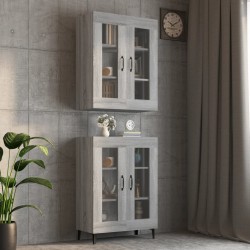 Sonata H Окачен стенен шкаф, сив сонома, 69,5x34x90 см - Corpuri, vitrine, biblioteci modulare