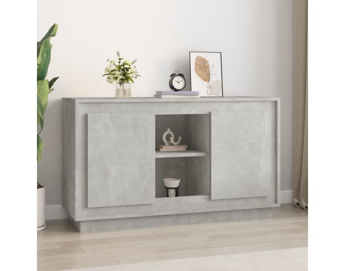 Sonata H Сайдборд, бетонно сив, 102x35x60 см, инженерно дърво
