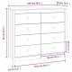 Sonata H Страничен шкаф бял 100x40x90 см борово дърво масив