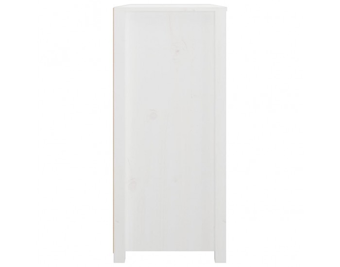 Sonata H Страничен шкаф бял 100x40x90 см борово дърво масив