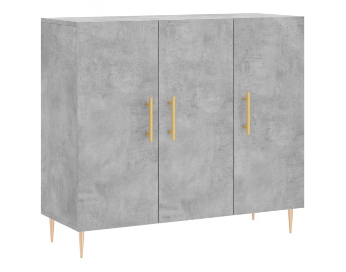 Sonata H Сайдборд, бетонно сив, 90x34x80 см, инженерно дърво