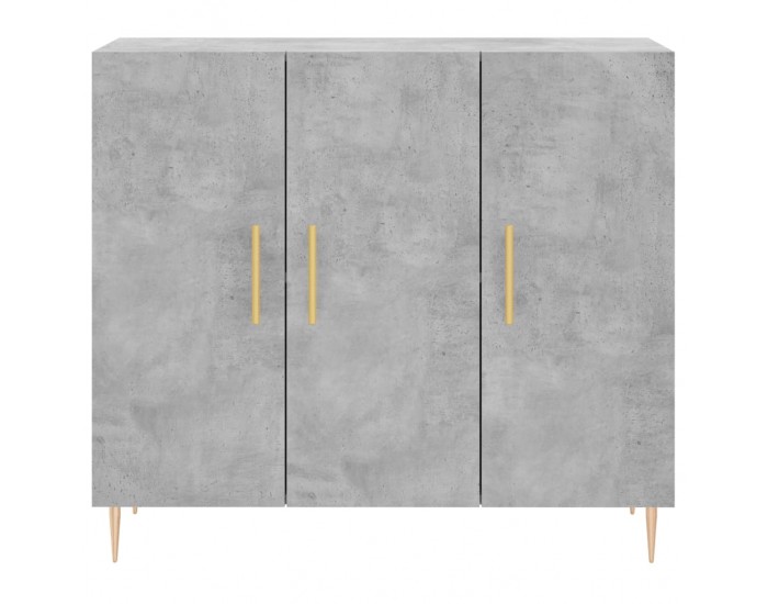 Sonata H Сайдборд, бетонно сив, 90x34x80 см, инженерно дърво
