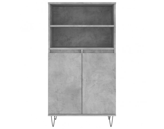 Sonata H Висок шкаф, бетонно сив, 60x36x110 см, инженерно дърво