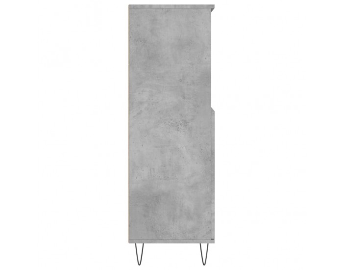 Sonata H Висок шкаф, бетонно сив, 60x36x110 см, инженерно дърво