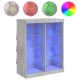 Sonata H Сайдборд с LED светлини, бетонно сив, 81x37x100 см