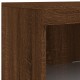 Sonata H Сайдборд с LED светлини, кафяв дъб, 41x37x100 см