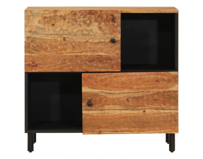Sonata H Страничен шкаф, 80x33x75 см, акациево дърво масив