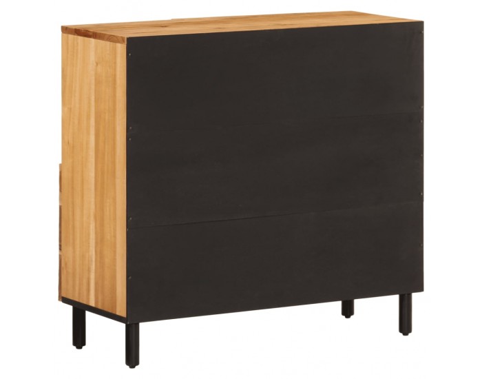 Sonata H Страничен шкаф, 80x33x75 см, акациево дърво масив