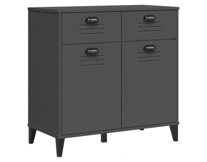 Sonata H Сайдборд VIKEN, антрацитно сиво, 80x40x80 см, инженерно дърво