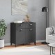 Sonata H Сайдборд VIKEN, антрацитно сиво, 80x40x80 см, инженерно дърво