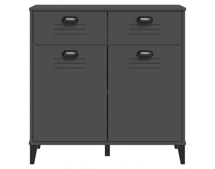 Sonata H Сайдборд VIKEN, антрацитно сиво, 80x40x80 см, инженерно дърво