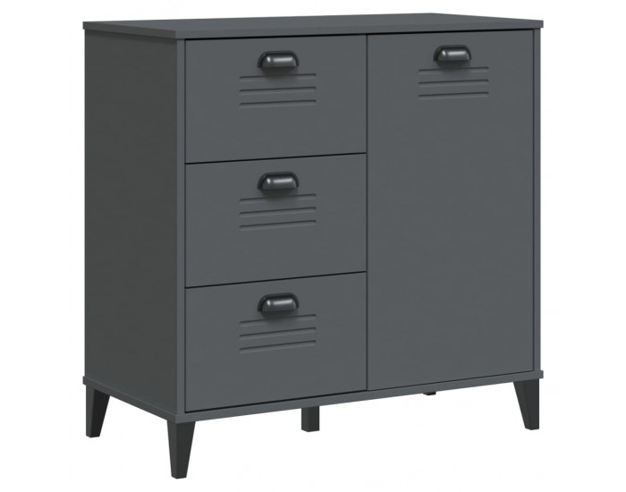 Sonata H Сайдборд VIKEN, антрацитно сиво, 80x40x80 см, инженерно дърво