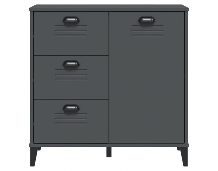 Sonata H Сайдборд VIKEN, антрацитно сиво, 80x40x80 см, инженерно дърво