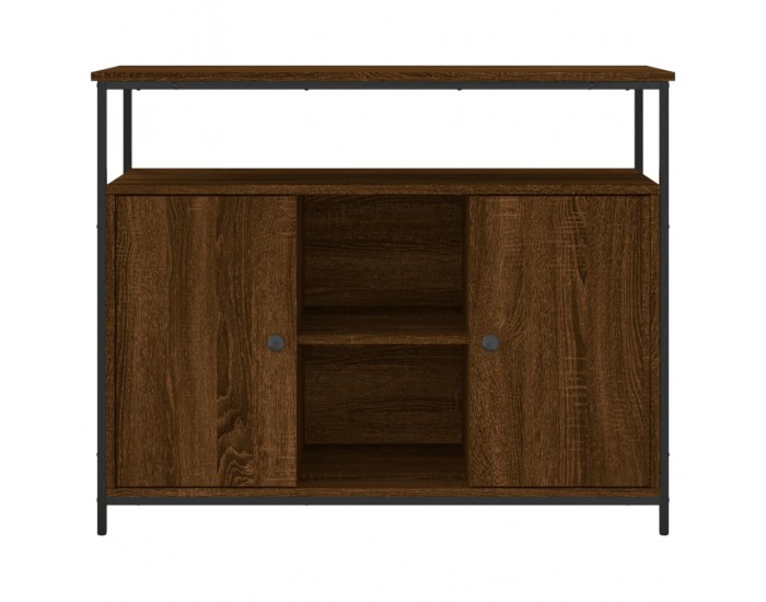 Sonata H Бюфет кафяв дъб 100x35x80 см инженерно дърво