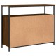 Sonata H Бюфет кафяв дъб 100x35x80 см инженерно дърво