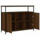 Sonata H Бюфет кафяв дъб 100x35x80 см инженерно дърво