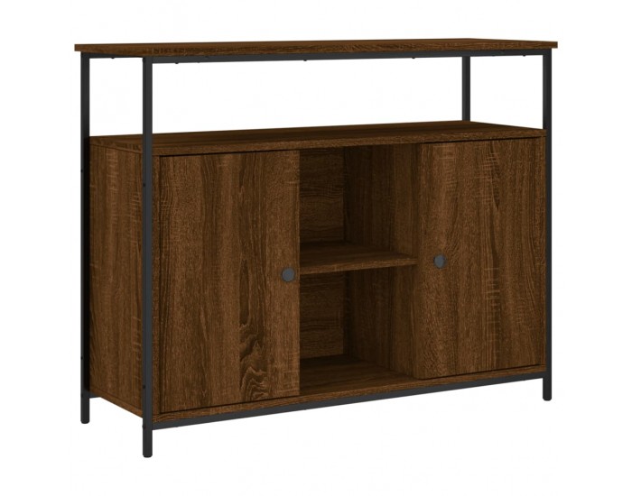 Sonata H Бюфет кафяв дъб 100x35x80 см инженерно дърво