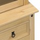 Sonata H Стъклен шкаф витрина Corona 100x48,5x179 см бор масив