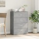 Sonata H Бюфет бетонно сив 60x31x84 см инженерно дърво