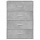 Sonata H Бюфет бетонно сив 60x31x84 см инженерно дърво