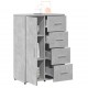 Sonata H Бюфет бетонно сив 60x31x84 см инженерно дърво
