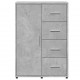 Sonata H Бюфет бетонно сив 60x31x84 см инженерно дърво