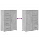 Sonata H Бюфет бетонно сив 60x31x84 см инженерно дърво