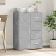 Sonata H Бюфет бетонно сив 60x31x84 см инженерно дърво