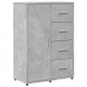 Sonata H Бюфет бетонно сив 60x31x84 см инженерно дърво