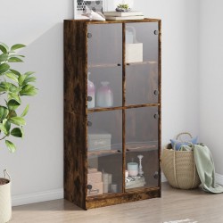 Sonata H Висок шкаф, опушен дъб, 68x37x142 см, инженерно дърво - Corpuri, vitrine, biblioteci modulare
