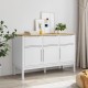 Sonata H Сайдборд FLORO, бял, 114x43x74 см, борово дърво масив