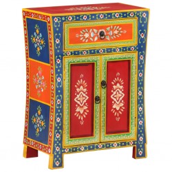 Sonata H Ръчно декориран бюфет, 54x30x74 см, дърво манго масив - Corpuri, vitrine, biblioteci modulare
