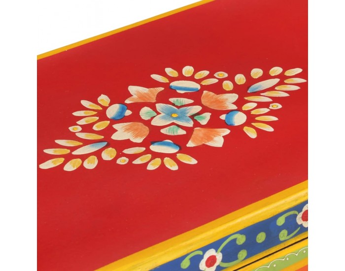 Sonata Servantă pictată manual, 53x30x74 cm, lemn masiv de mango