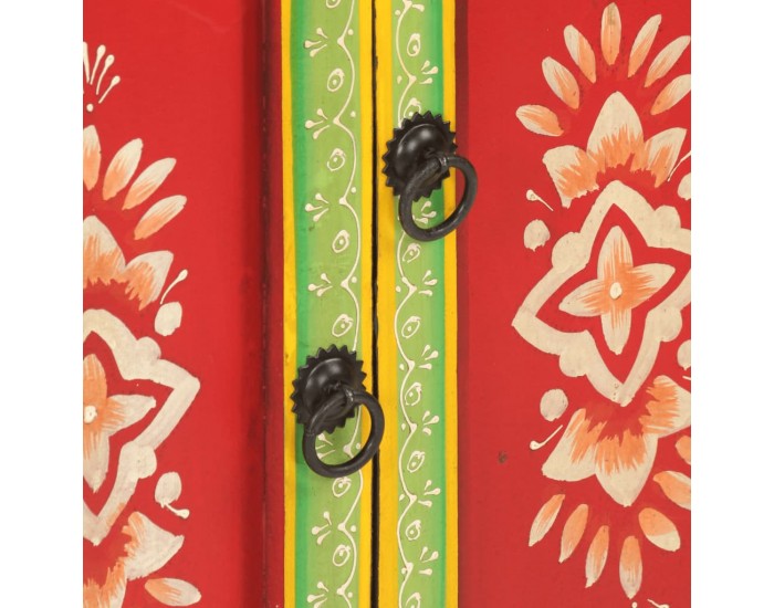 Sonata Servantă pictată manual, 53x30x74 cm, lemn masiv de mango